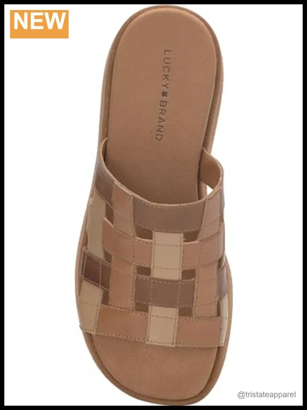 Woven Platform Sandal Leather Upper Slip-On Slingback Open Toe
